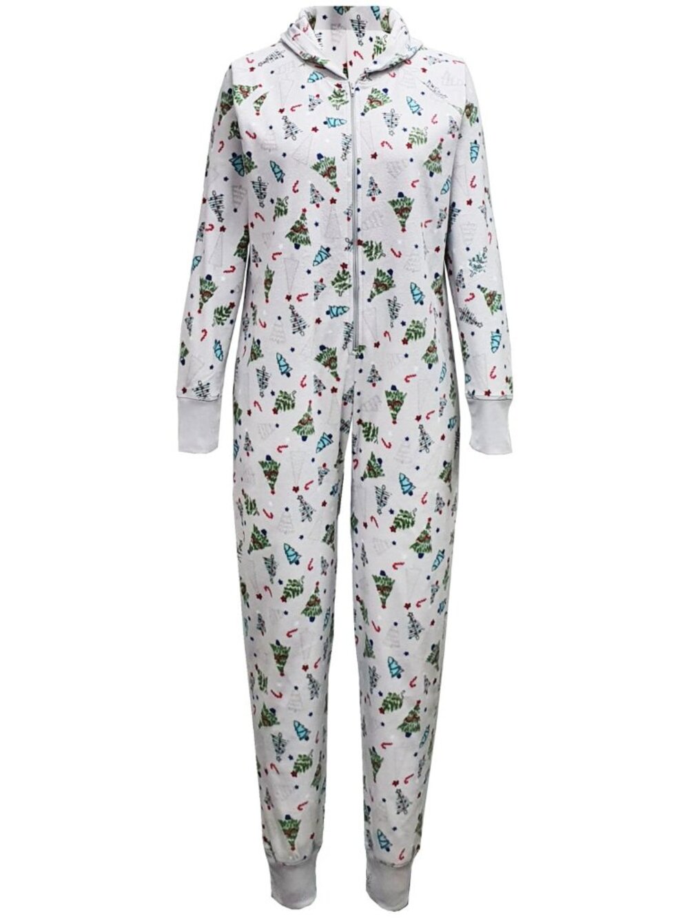 Family Pajamas Womens Sleepwear Festive Trees Overalls